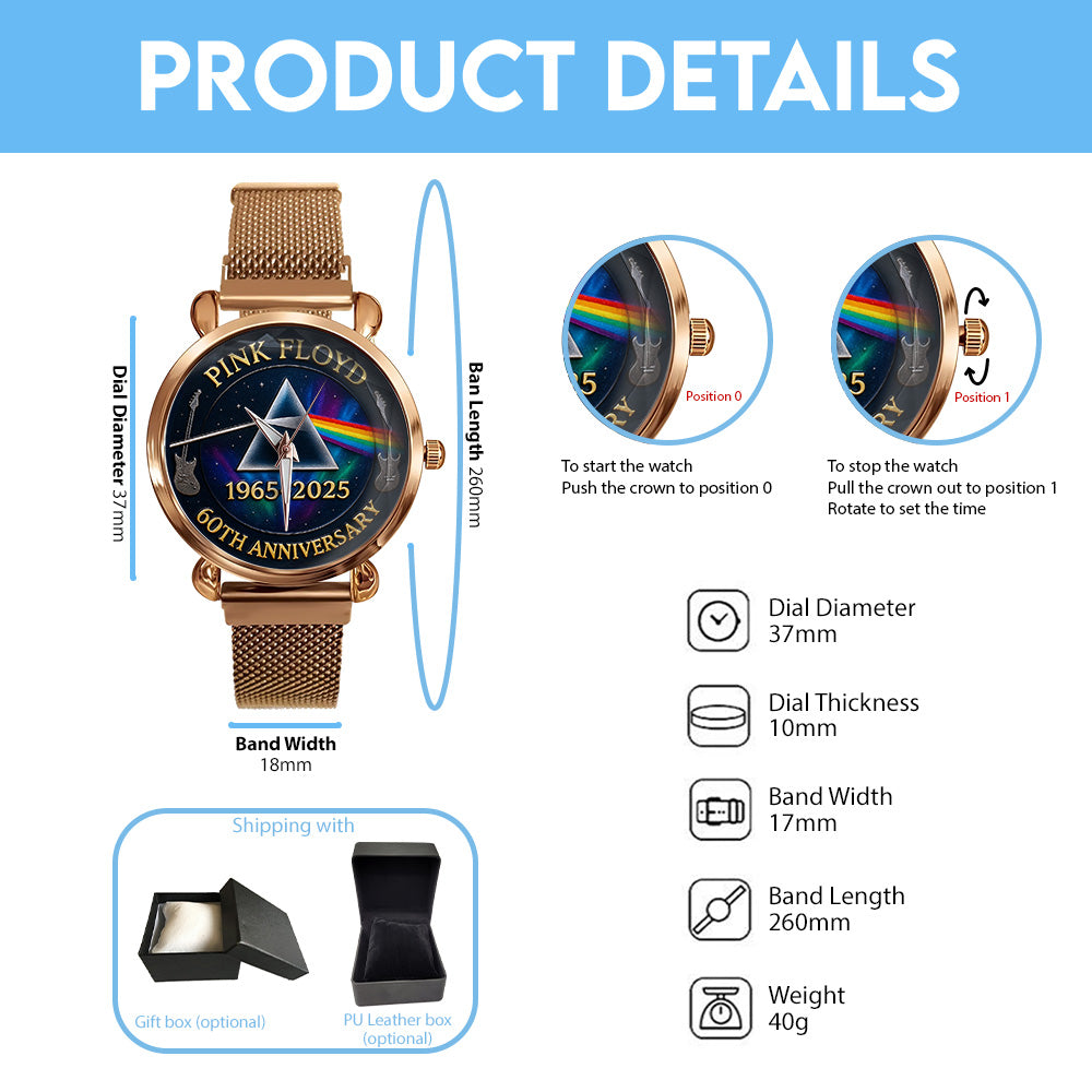 Pink Floyd Mesh Strap Quartz Watch - MAITM12602
