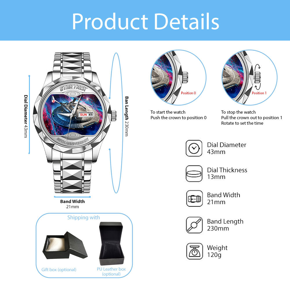 Star Trek 60th Anniversary Alloy Luxury Quartz Watch - MAITM12662
