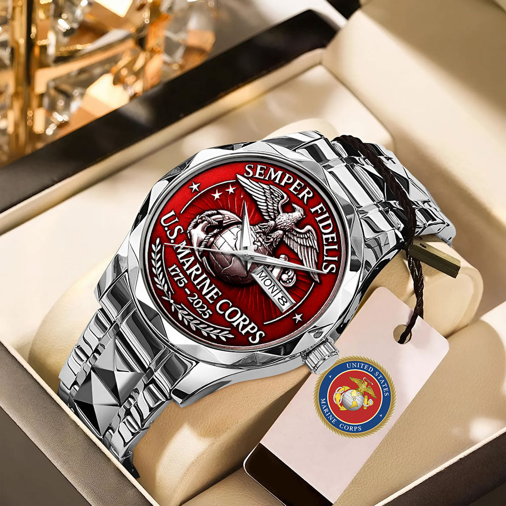 US Marine Corps 2025 Alloy Luxury Quartz Watch - MAITM12730