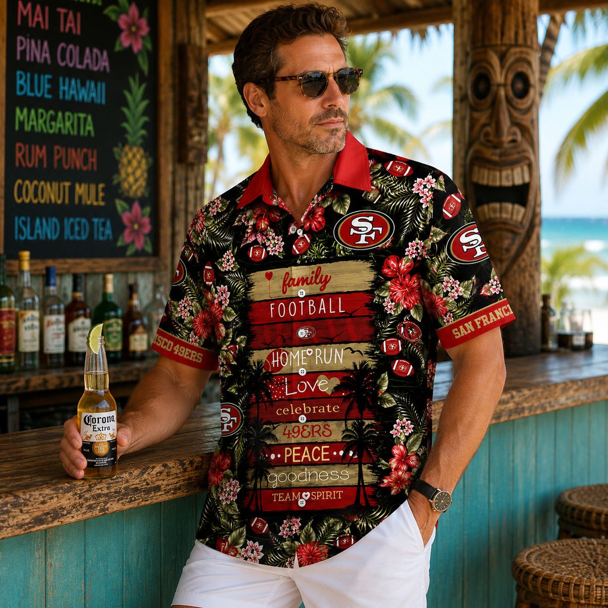 Celebration Script San Francisco 49ers Hawaiian Shirt