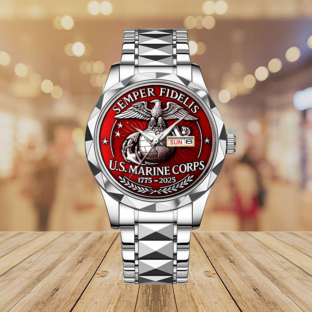 US Marine Corps 2025 Alloy Luxury Quartz Watch - MAITM12730