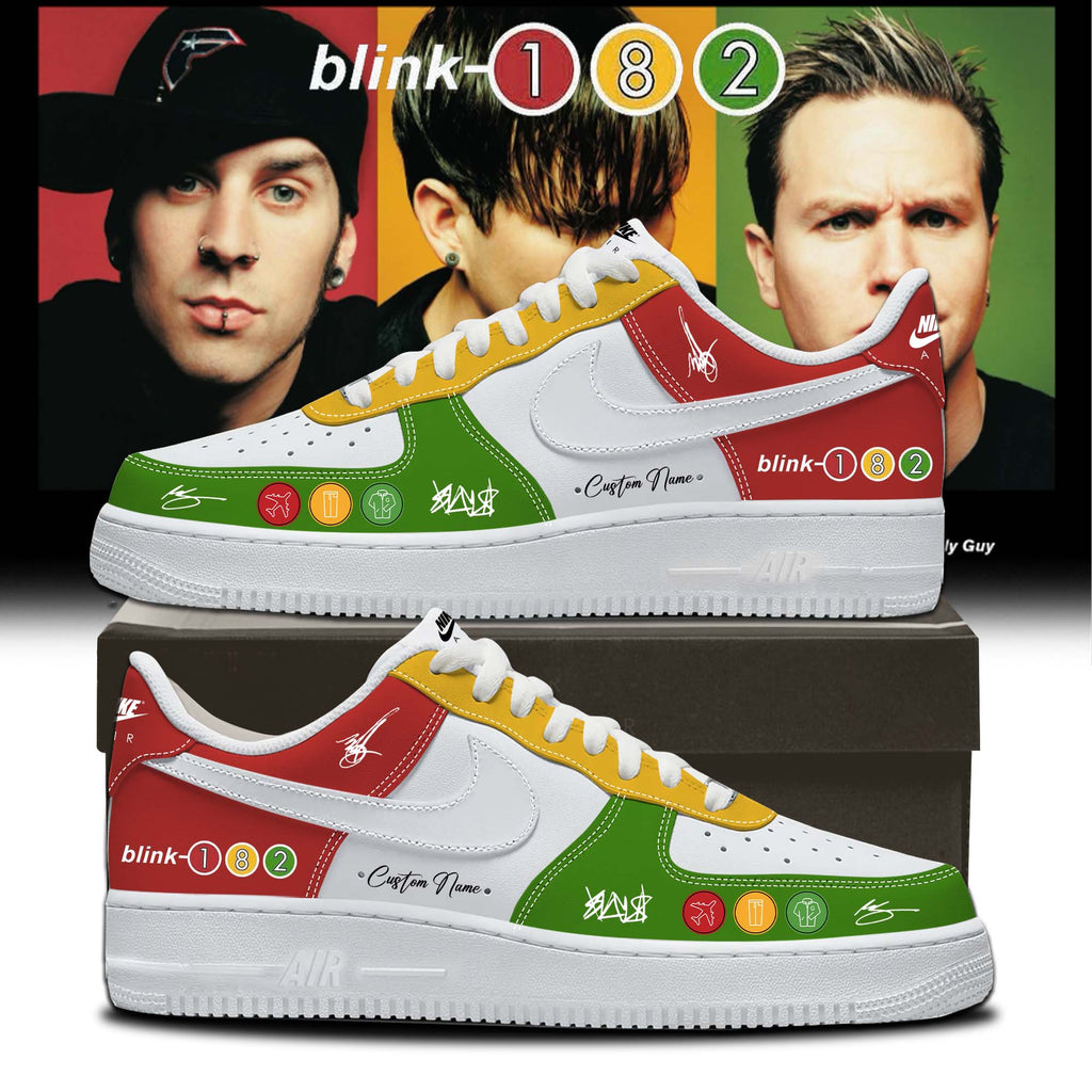 Blink-182 Take Off Your Pants and Jacket 25th Anniversary Day Pop-Up Limited Edition Air Force 1 Sneakers V2