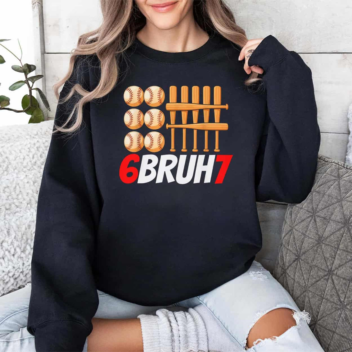 67 Bruh Baseball Christmas Shirt