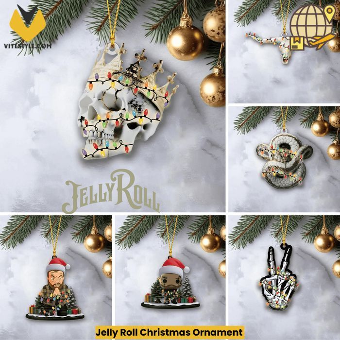 Jelly Roll Christmas Ornament