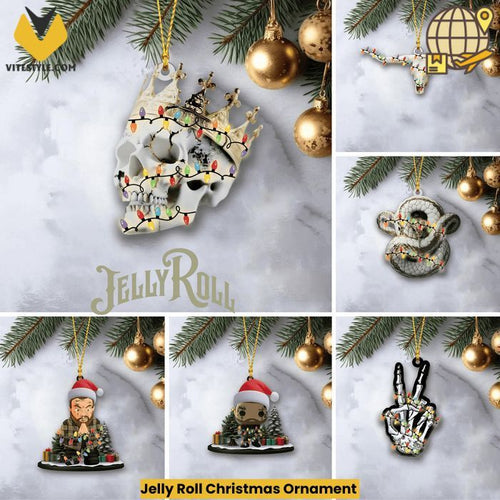Jelly Roll Christmas Ornament