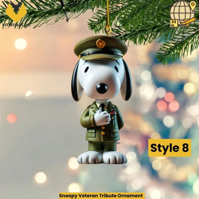 Snoopy Veteran Tribute Ornament