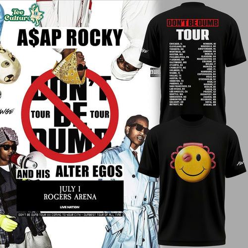A$AP Rocky Don’t Be Dumb Tour 2026 Limited Edition Concert T-Shirt