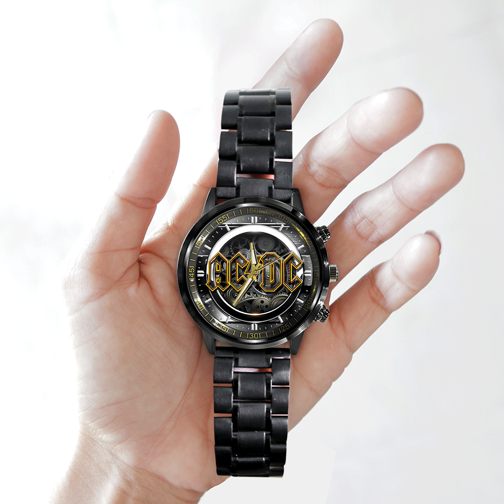 AC/DC Black Stainless Steel Watch - GNE 2829