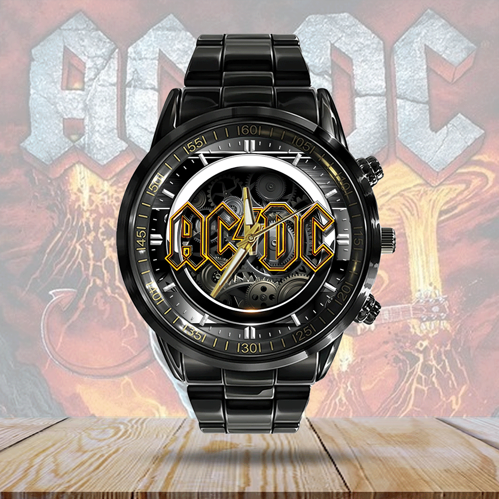 AC/DC Black Stainless Steel Watch - GNE 2829