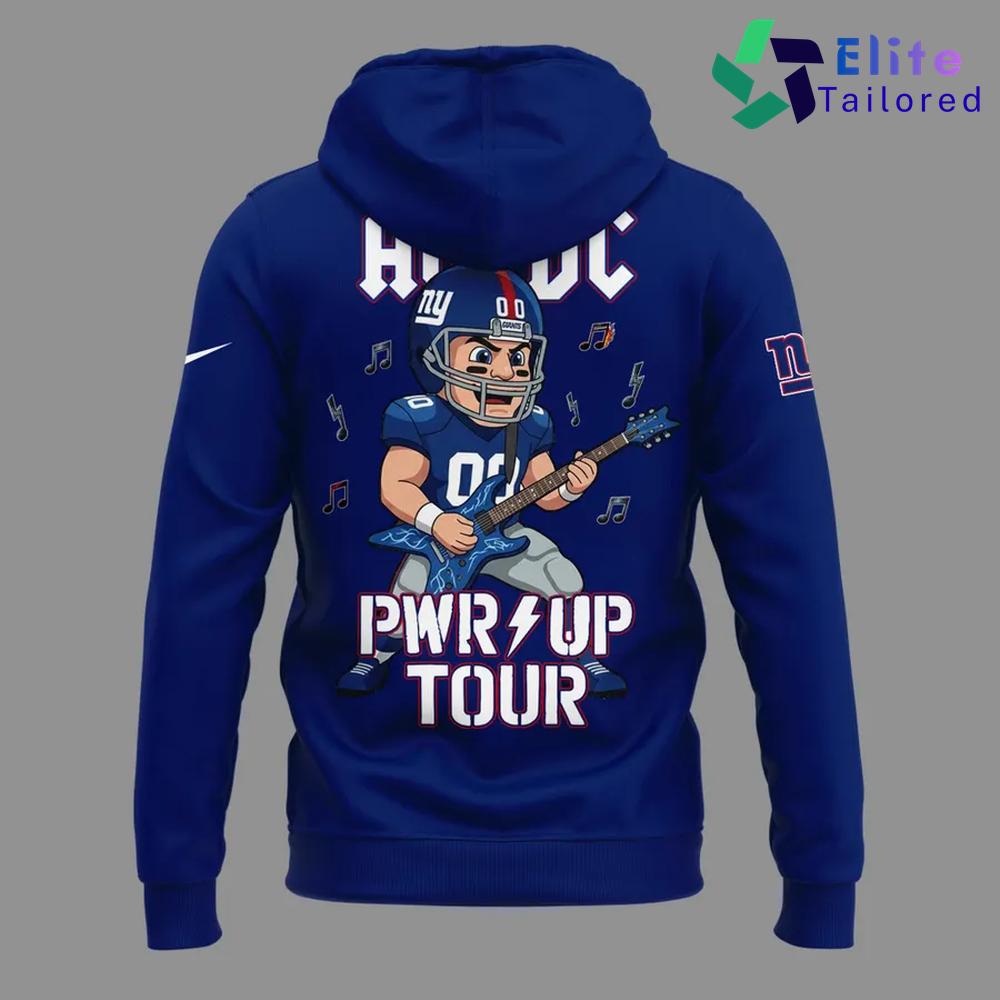 AC/DC x New York Giants Power Up Tour 2026 Pullover Hoodie