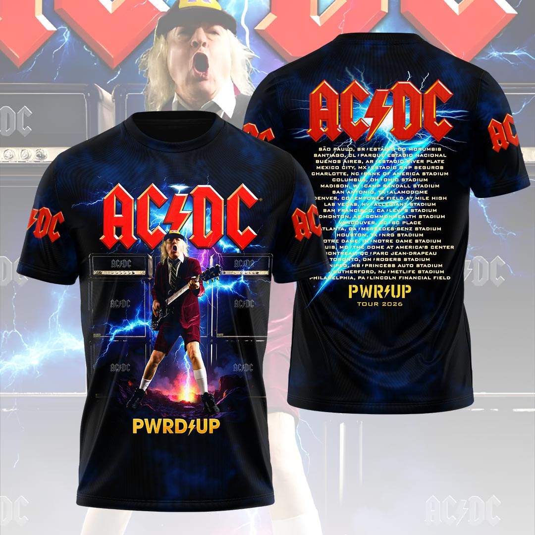 AC/DC World Tour 2026 3D Apparel – HOATT20093