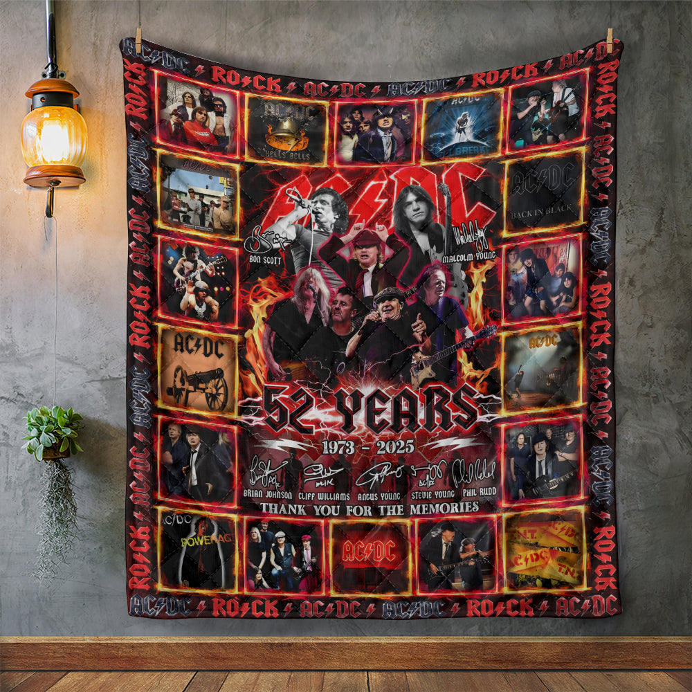 AC/DC 52 Years Quilt Blanket – MAITM12648