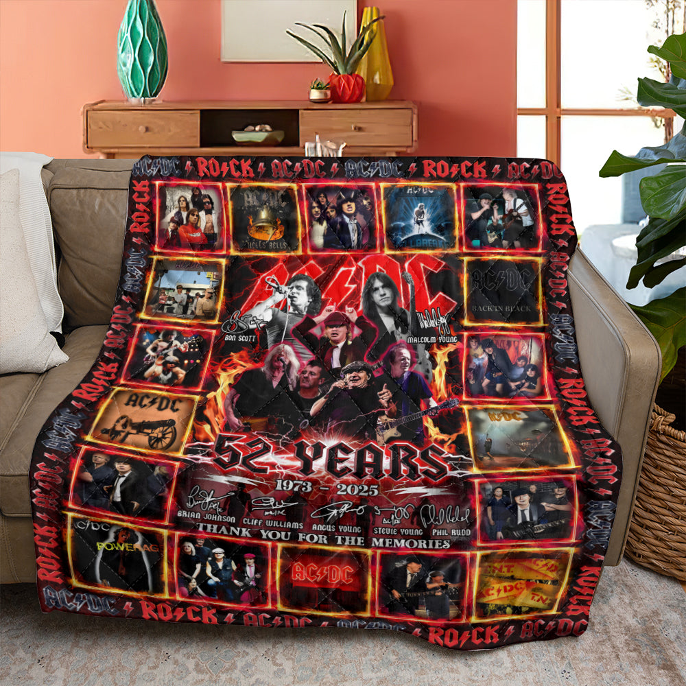 AC/DC 52 Years Quilt Blanket – MAITM12648