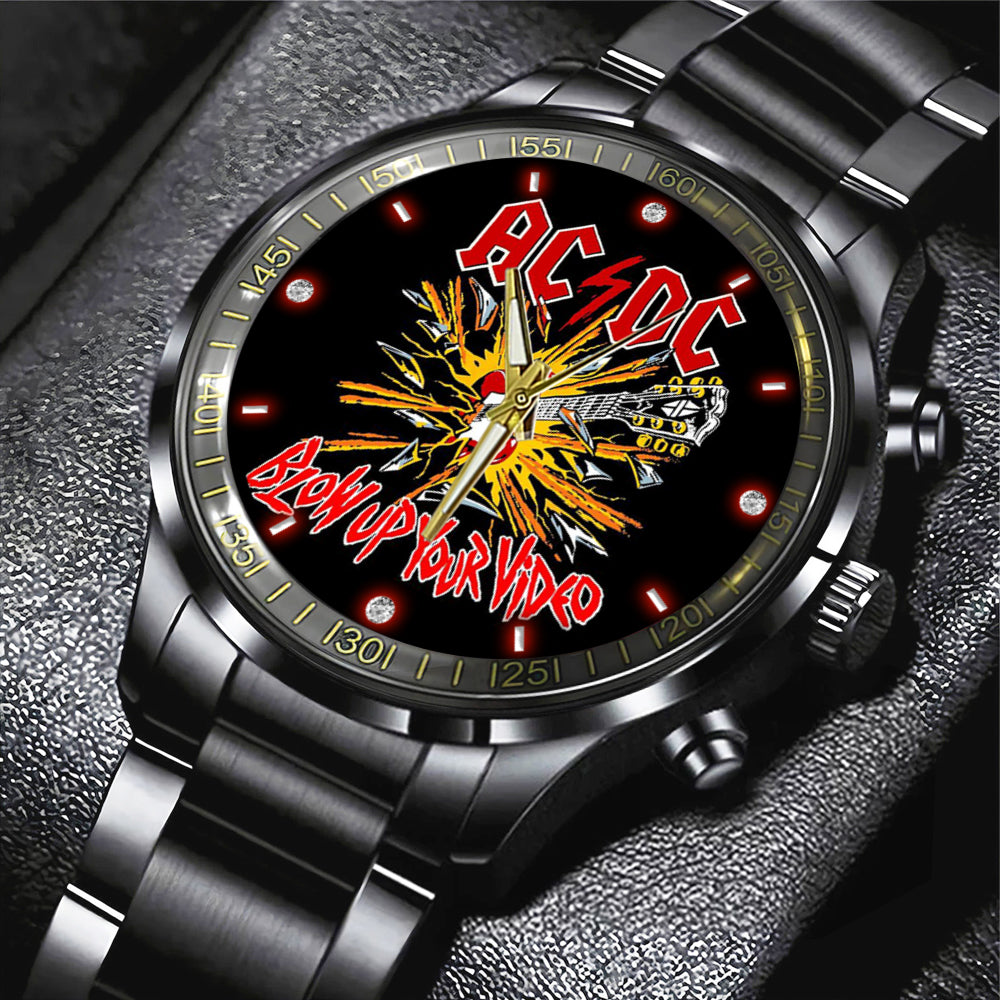 AC/DC Black Stainless Steel Watch - GNE 768