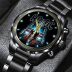 AC/DC Black Stainless Steel Watch - GNE 738