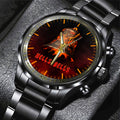 AC/DC Black Stainless Steel Watch - HUANNM 5301