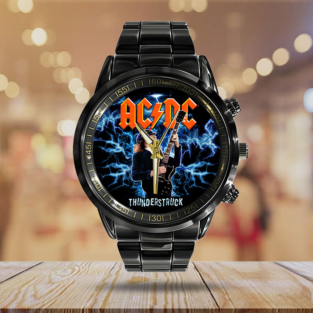 AC/DC Black Stainless Steel Watch - TANTN 12281