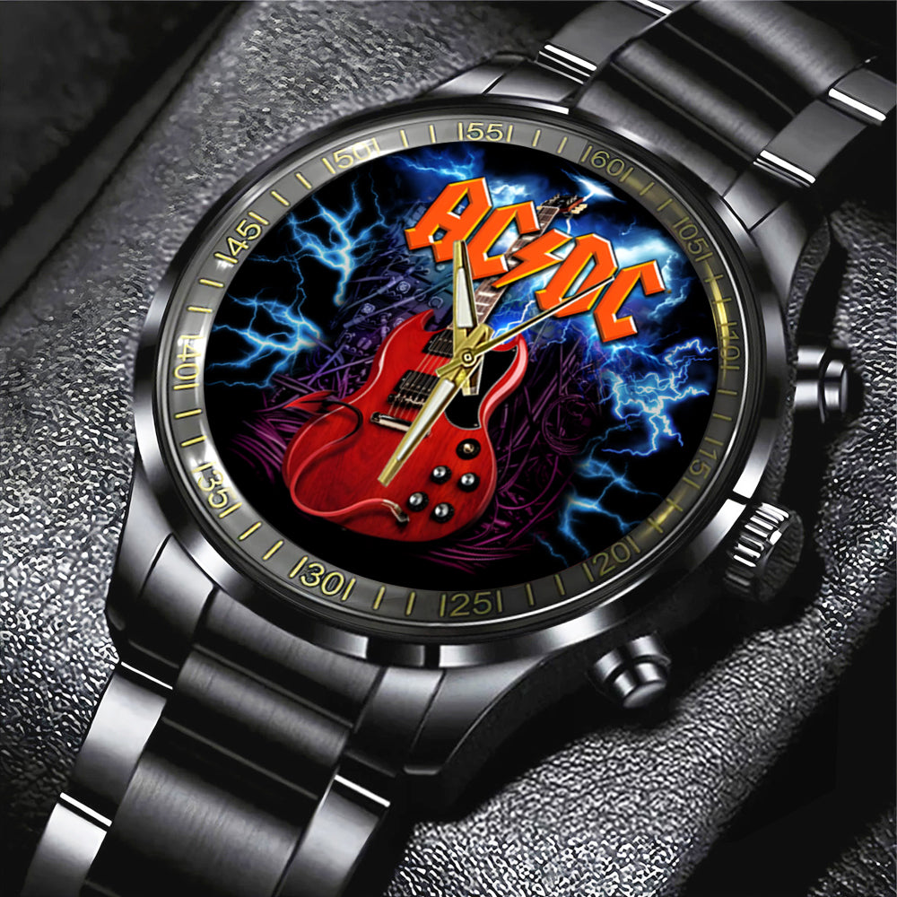 AC/DC Black Stainless Steel Watch - TANTN 12284