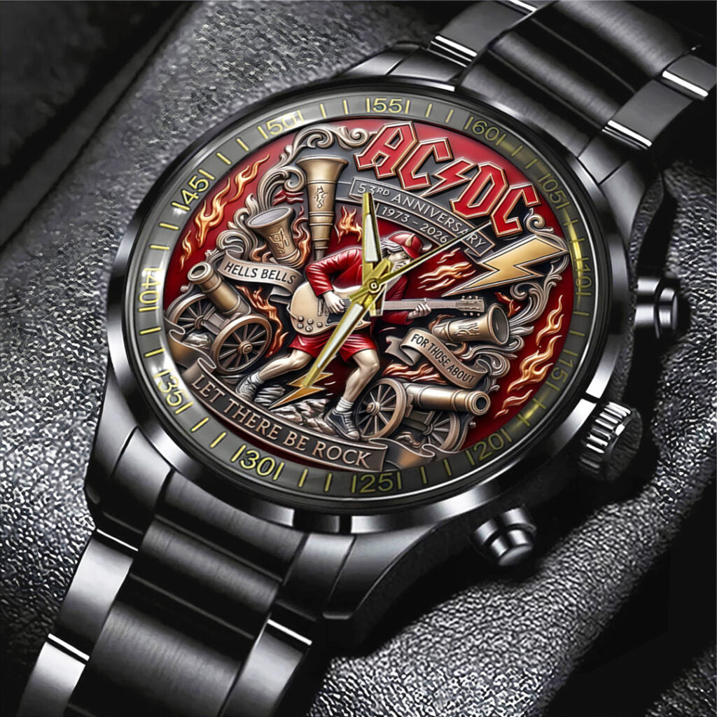AC/DC Black Stainless Steel Watch - TANTN20553