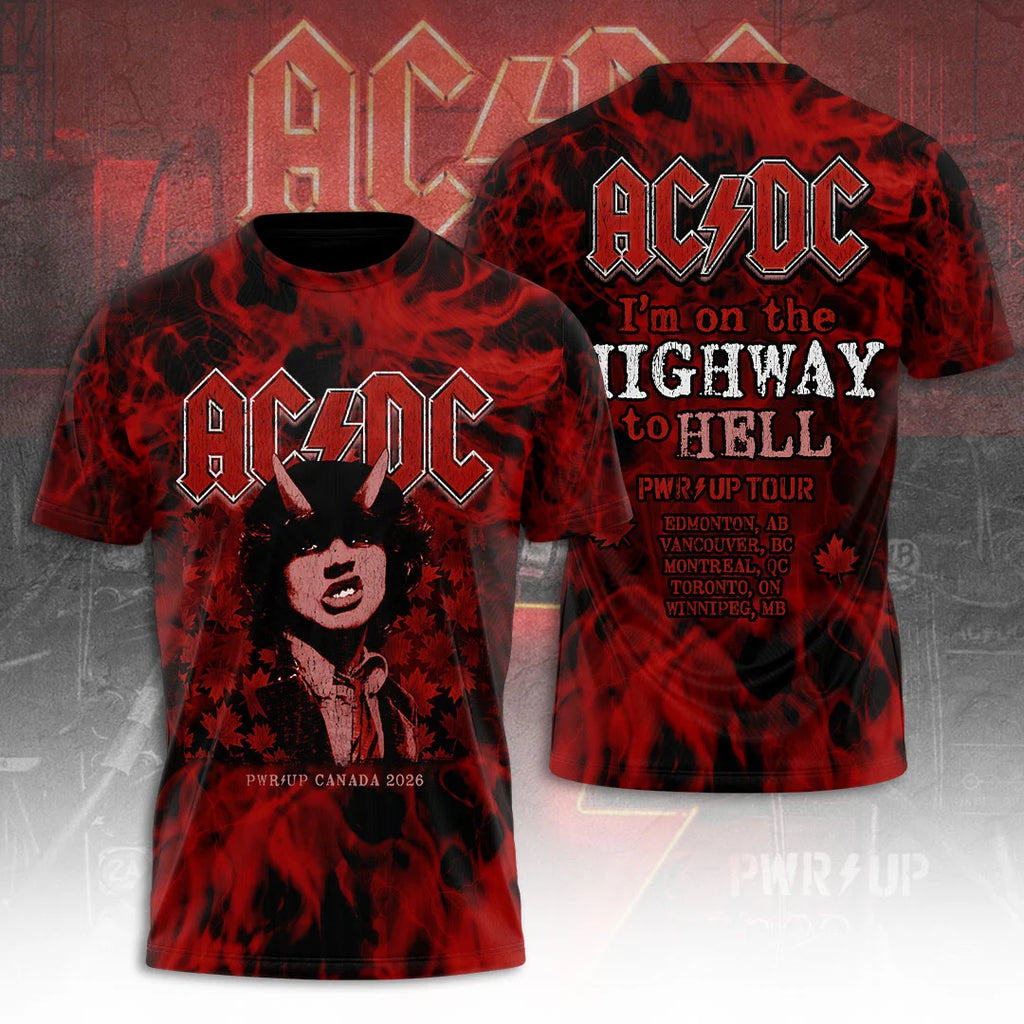 AC/DC Canada Tour 2026 3D Apparel – TANTN25021