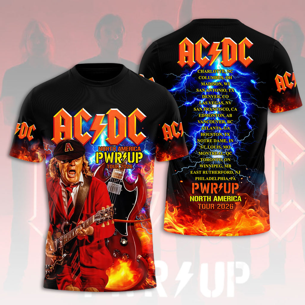 AC/DC World Tour 2026 3D Apparel – HOATT20099