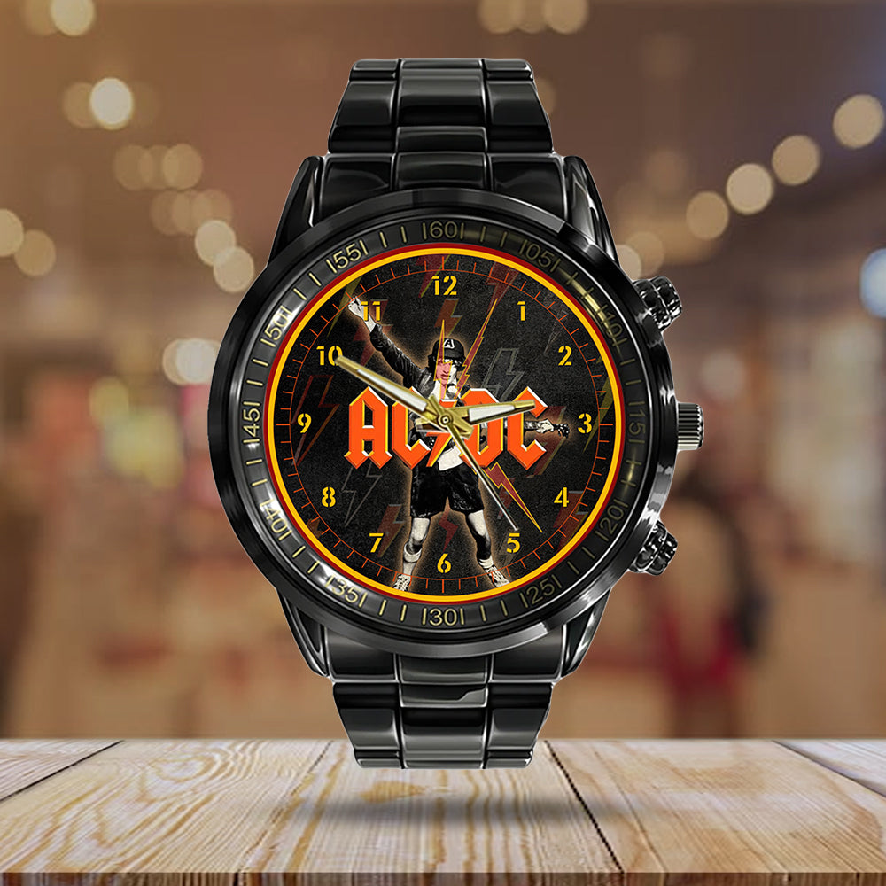 AC/DC Black Stainless Steel Watch - GNE NEW104