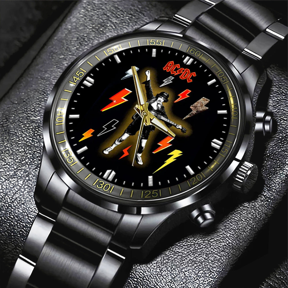 AC/DC Black Stainless Steel Watch - GNE 1301