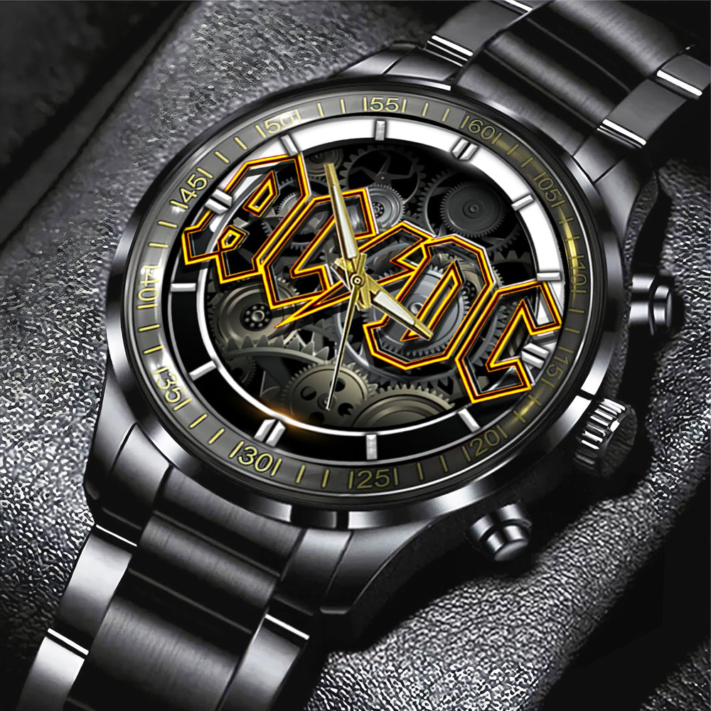 AC/DC Black Stainless Steel Watch - GNE 1329