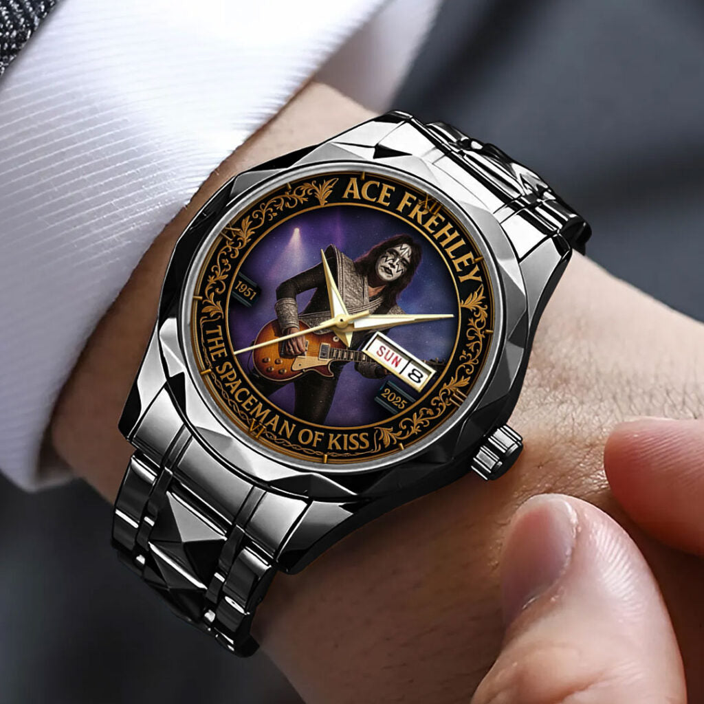 KISS x Ace Frehley Alloy Luxury Quartz Watch - TMTHU1754