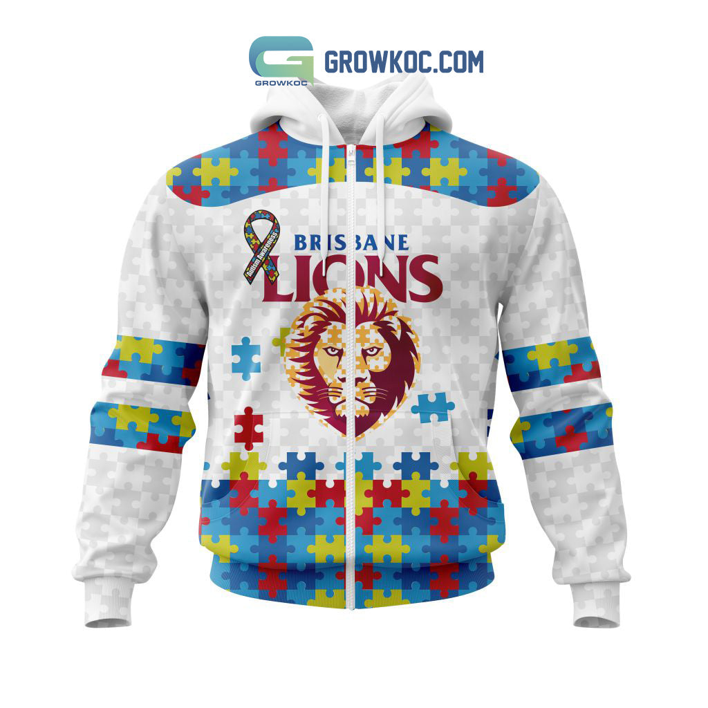 AFL Brisbane Lions Autism Awareness Personalized Hoodie T Shirt