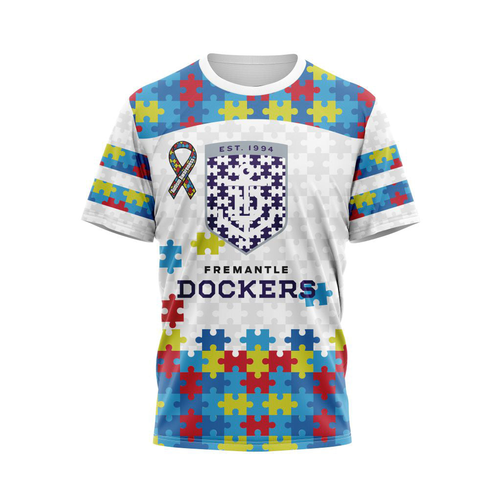 AFL Fremantle Dockers Autism Awareness Personalized Hoodie T Shirt