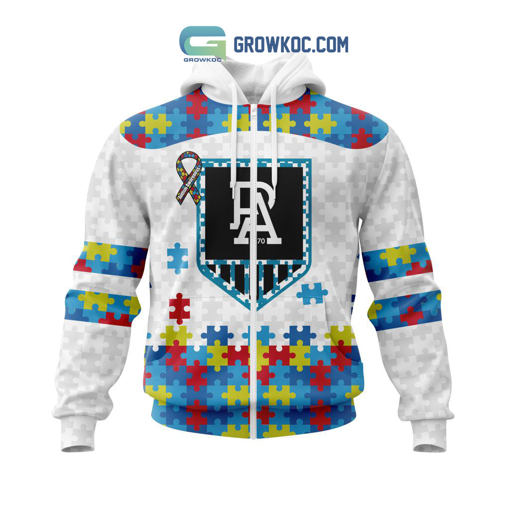 AFL Port Adelaide Autism Awareness Personalized Hoodie T Shirt