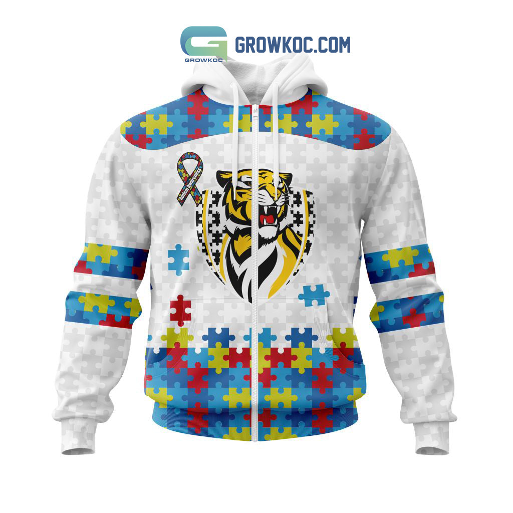 AFL Richmond Autism Awareness Personalized Hoodie T Shirt