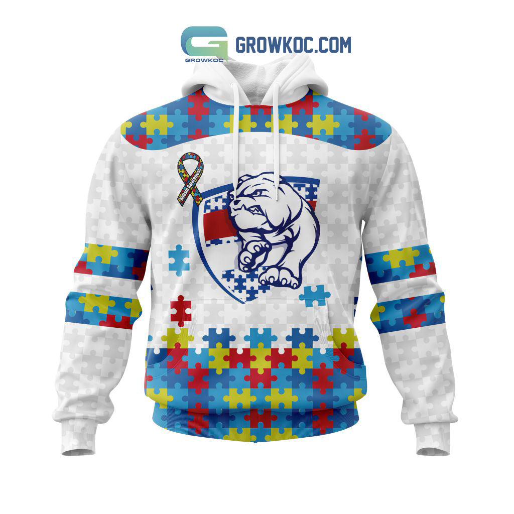 AFL Western Bulldogs Autism Awareness Personalized Hoodie T Shirt