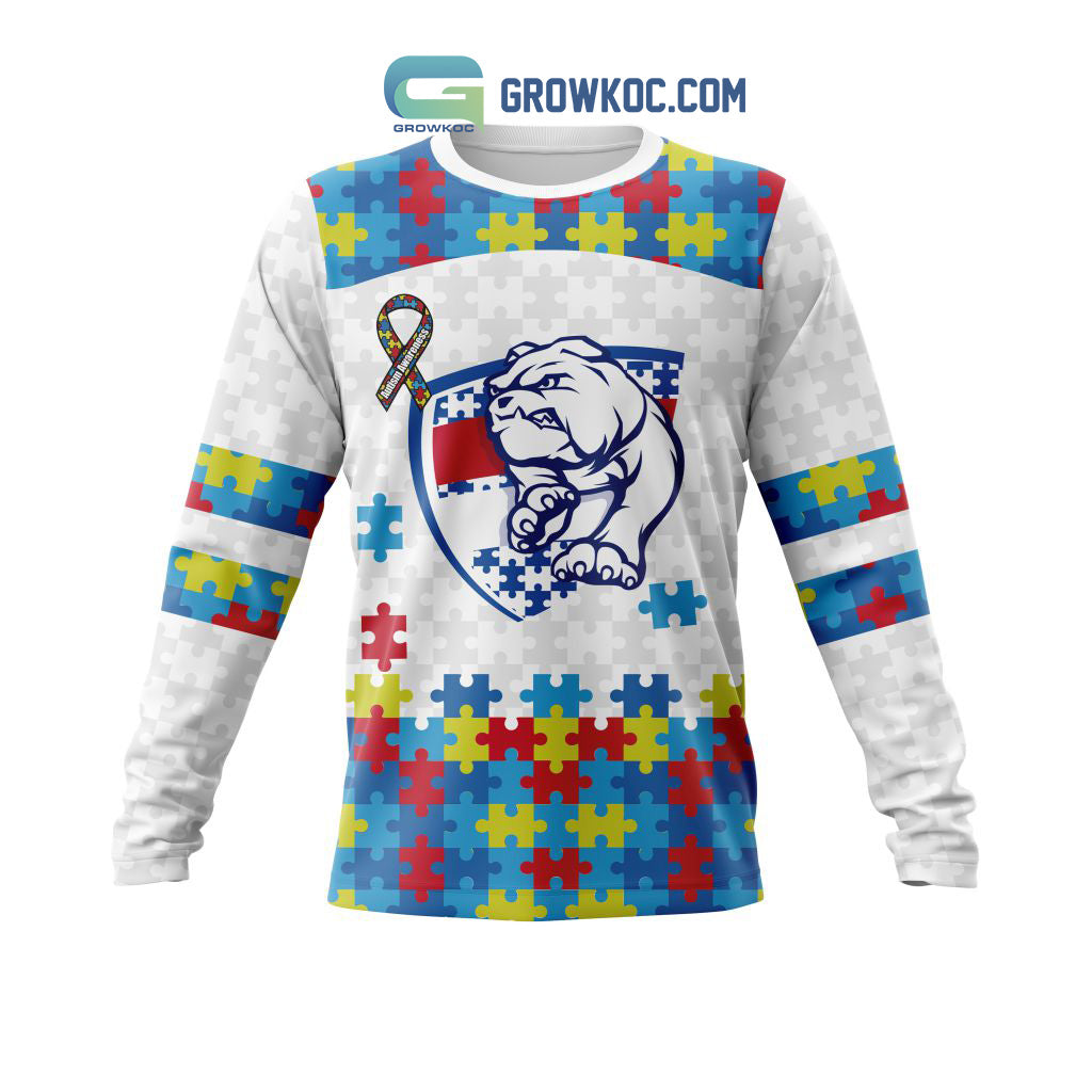 AFL Western Bulldogs Autism Awareness Personalized Hoodie T Shirt
