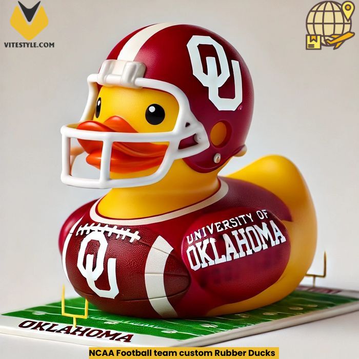 NCAA Football team custom Rubber Ducks Ornament