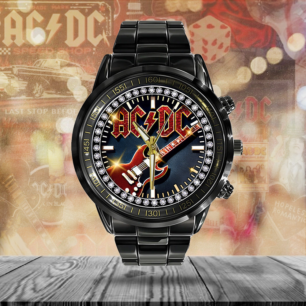 AC/DC Black Stainless Steel Watch - ANHNV 9382