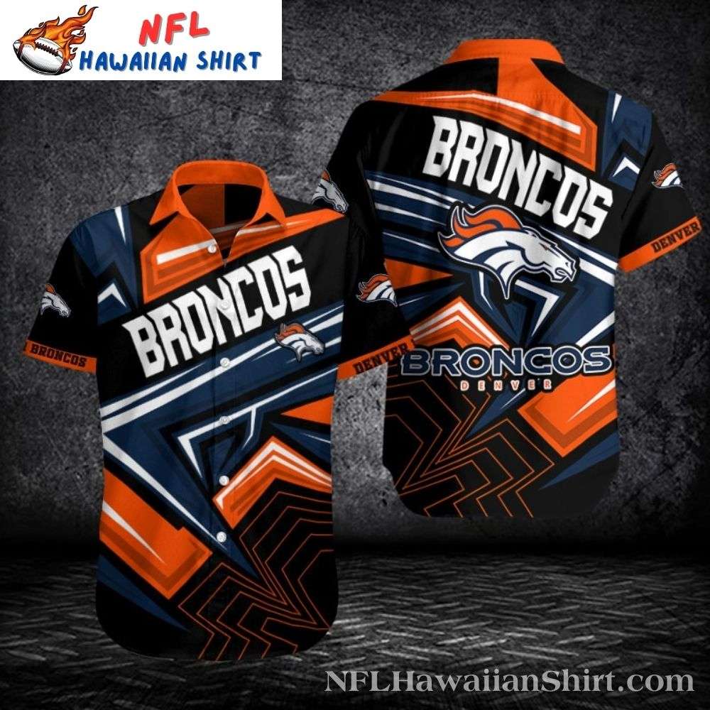 Abstract Art Denver Broncos Graphic Hawaiian Shirt