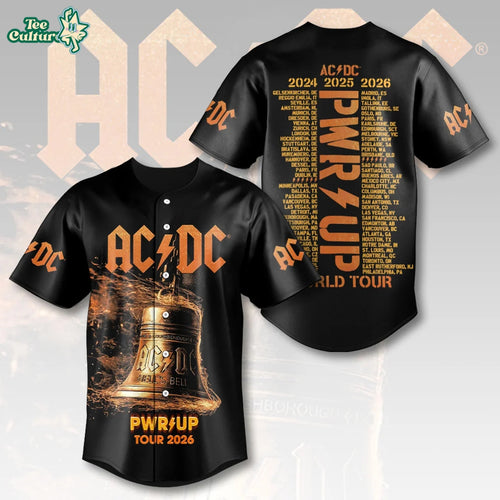 Ac/dc World Tour 2026 Baseball Jersey