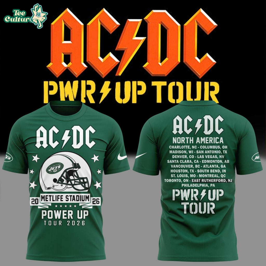 Ac/dc X New York Jets – Power Up Tour 2026 T-shirt