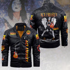 Ace Frehley 2D Leather Yellow Fleece Jacket – HOATT14852