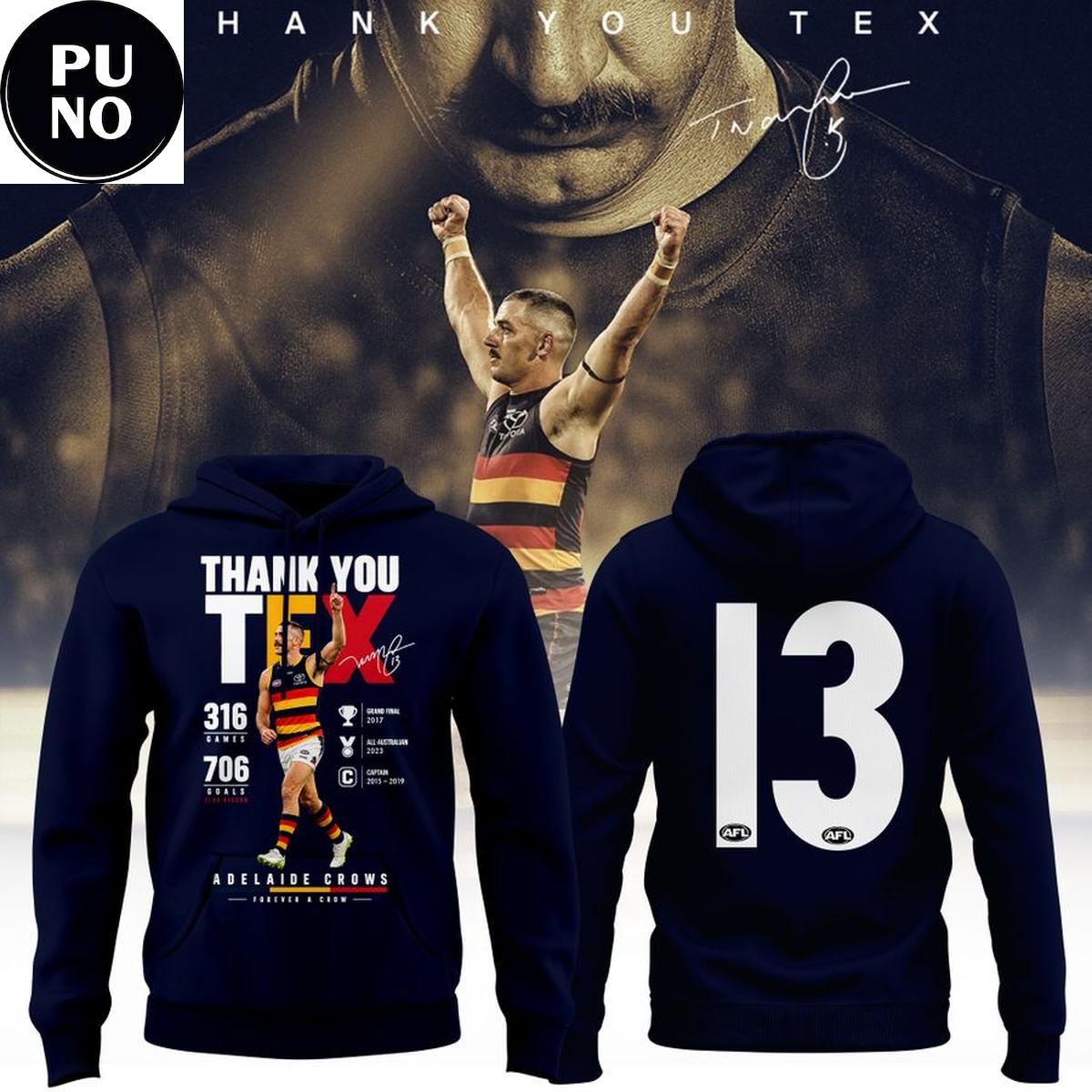 Adelaide Crows 2026 Taylor Walker Forever a Crow Hoodie T-Shirt