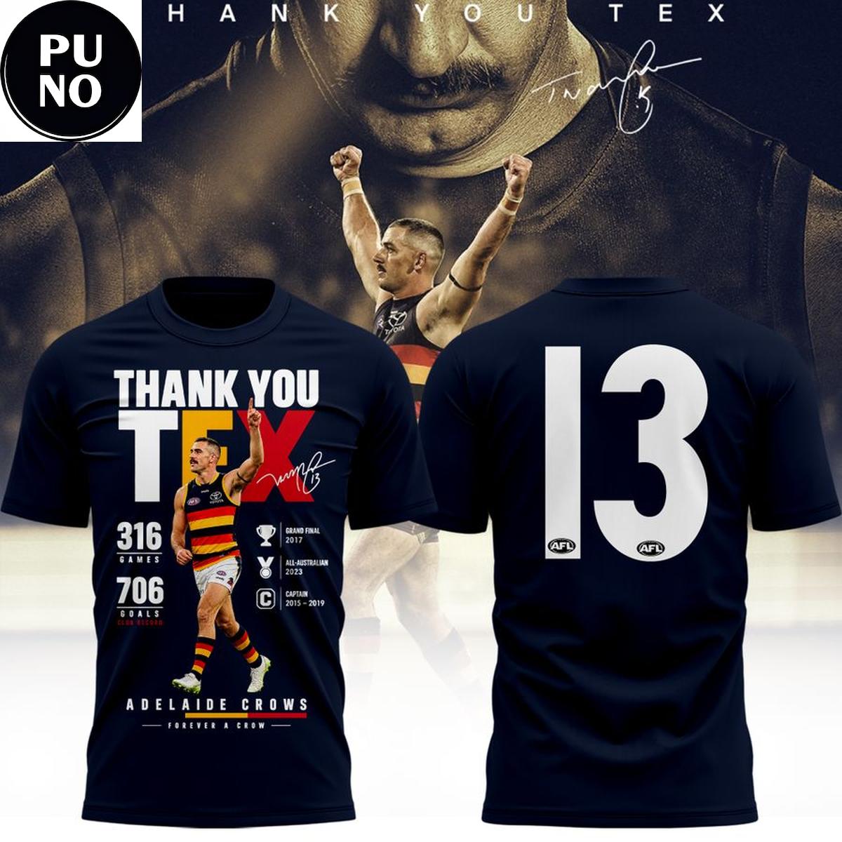 Adelaide Crows 2026 Taylor Walker Forever a Crow Hoodie T-Shirt