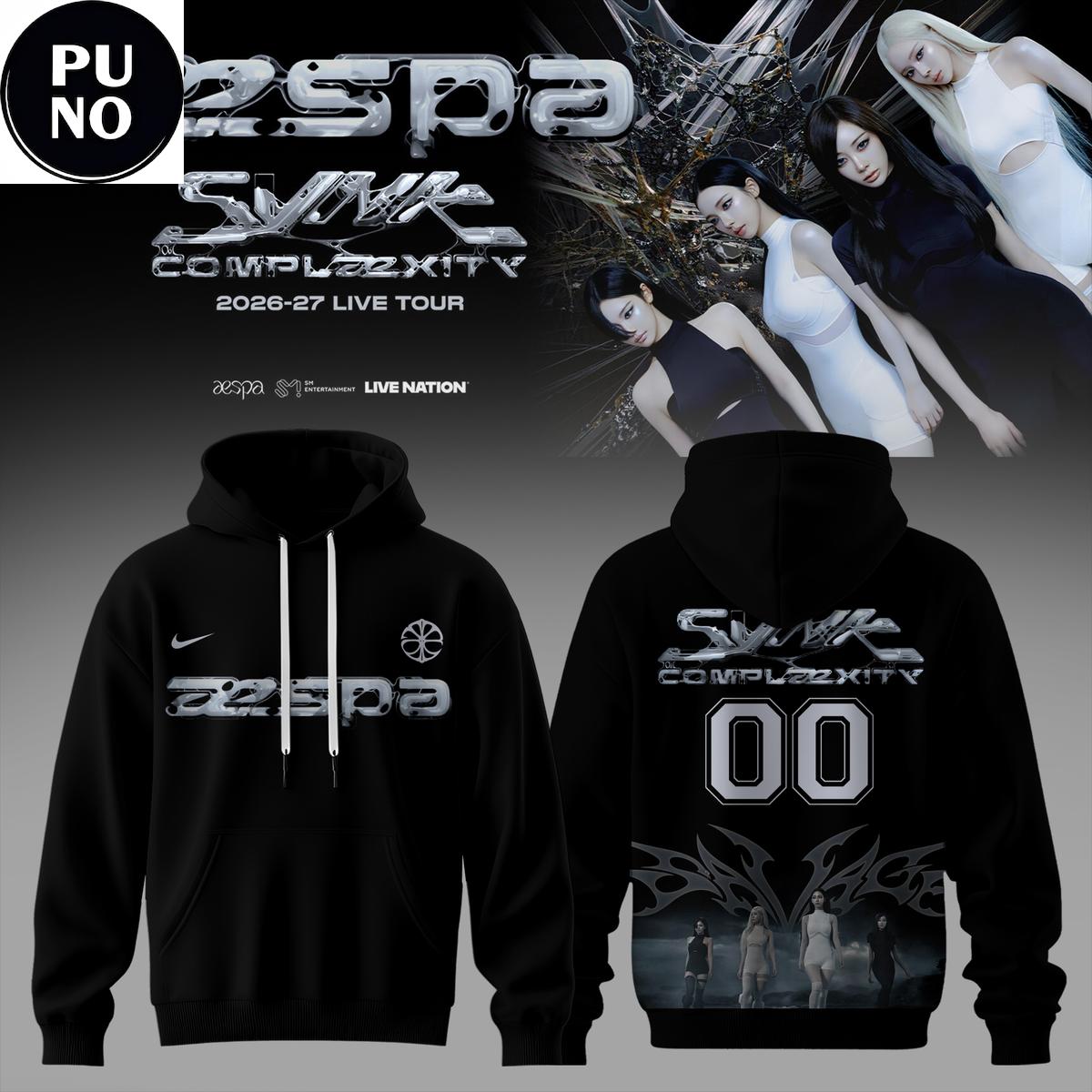 Aespa Live Tour Synk Complexity 2026 Angel Wings Hoodie