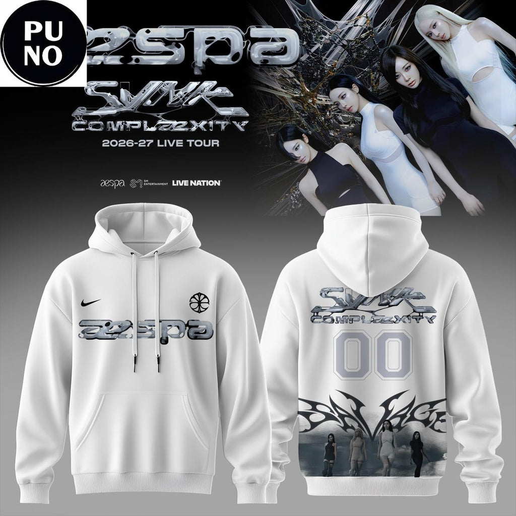 Aespa Live Tour Synk Complexity 2026 Angel Wings Hoodie
