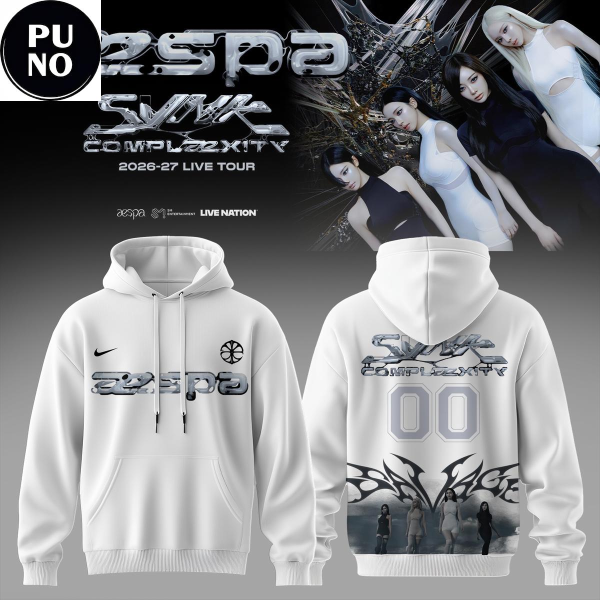 Aespa Live Tour Synk Complexity 2026 Angel Wings Hoodie