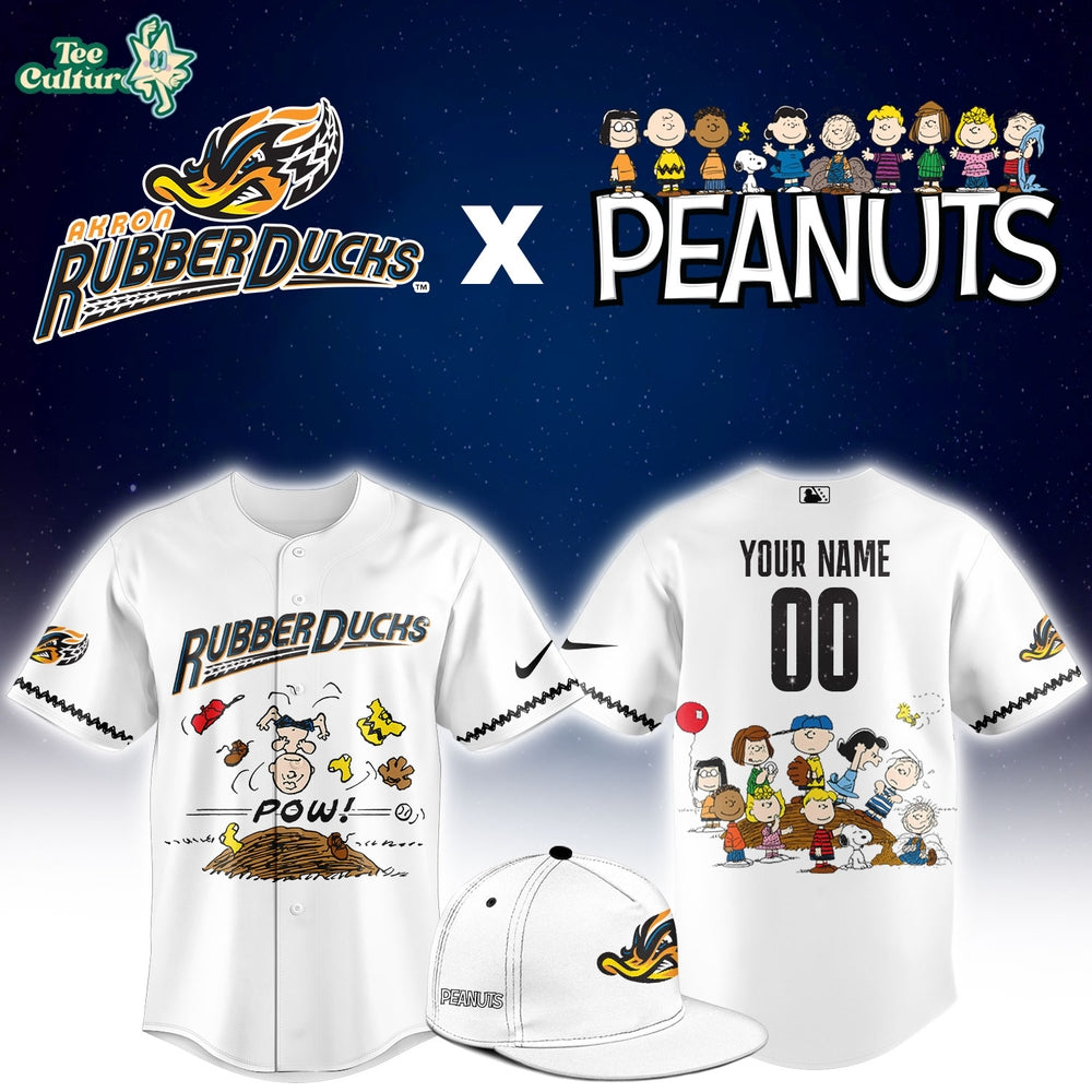 Akron RubberDucks Peanuts Night Limited Jersey