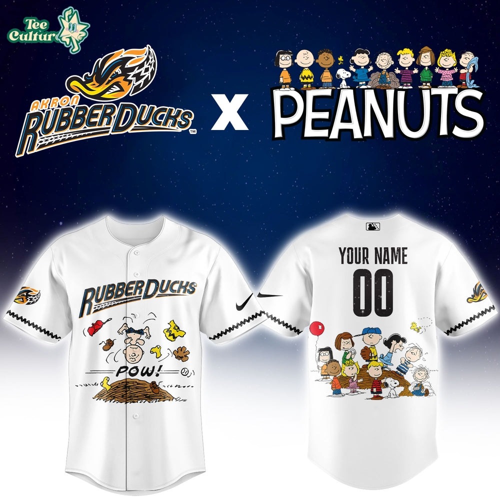 Akron RubberDucks Peanuts Night Limited Jersey