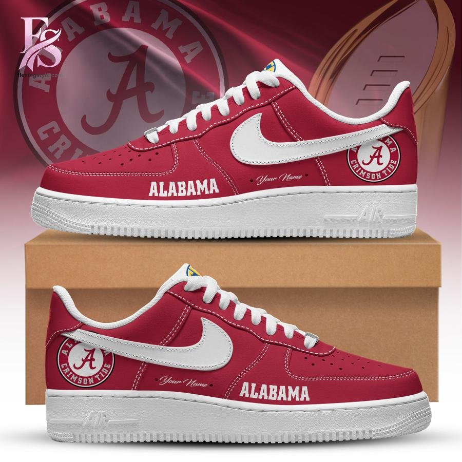 Alabama Crimson Tide CUSTOM Air Force Shoes