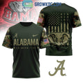 Alabama Crimson Tide Camouflage Soldier Fight For American Freedom Hoodie T-Shirt